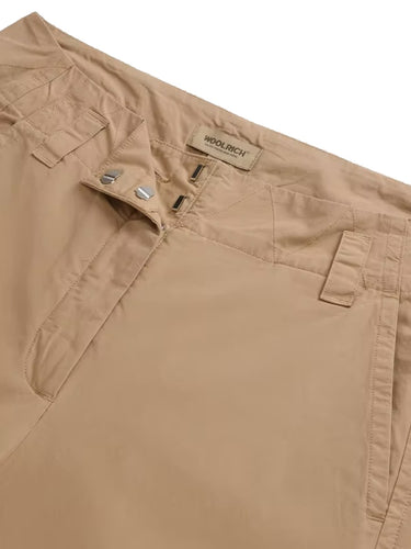 Pantaloni Donna Woolrich - Poplin Carrot Pants - Bianco