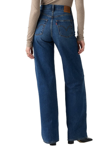 Jeans Donna Levi's - Ribcage Wide Leg H223 Jeans - Rosie Posie - Denim