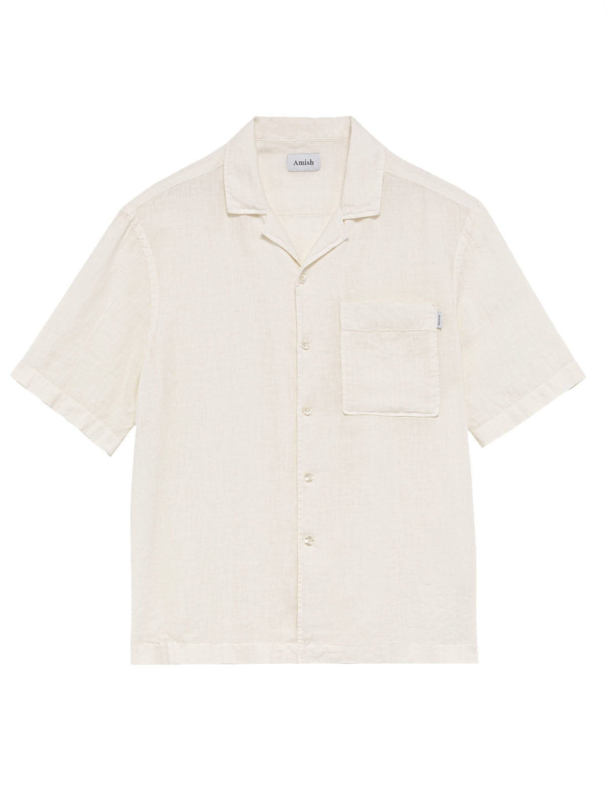 Camicie casual Uomo Amish - Camicia Highland In Lino - Bianco