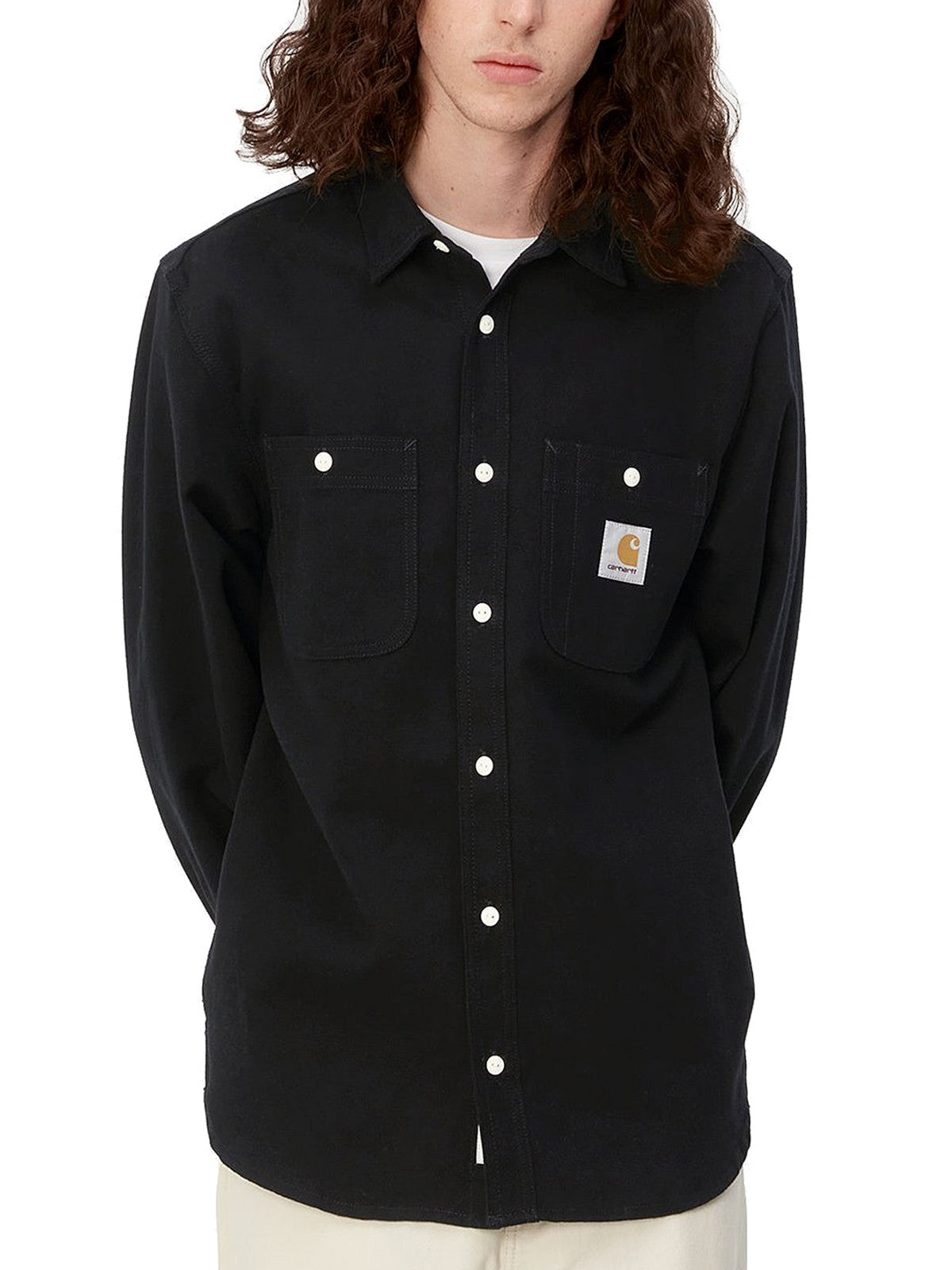 Camicie casual Uomo Carhartt Wip - L/S Clink Shirt - Nero