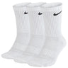 Calze Unisex Nike - Everyday Cushion Crew 3 Pack Socks - Bianco