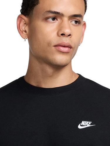 Felpe senza cappuccio Uomo Nike - Maglia A Girocollo In French Terry - Nero