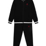 Tute a manica lunga Bambino Jordan - Blocked Rib Fz Set 023 - Nero