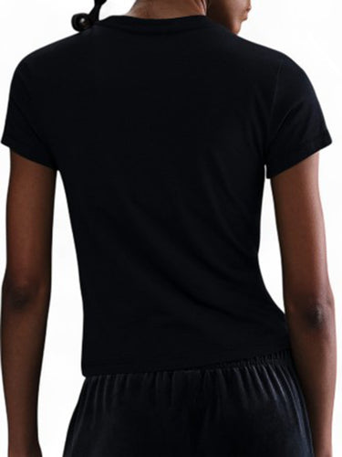 T-shirt Donna Nike - T-Shirt Sportswear Crop - Nero