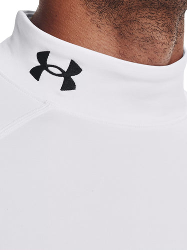 Maglie Uomo Under Armour - Maglia Mock Coldgear Fitted - Bianco