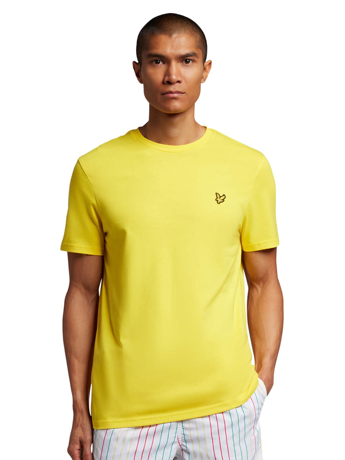 T-shirt Uomo Lyle & Scott - Organic Cotton Plain T-Shirt - Giallo