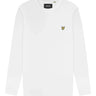 T-shirt Uomo Lyle & Scott - Plain Long Sleeve T-Shirt - Bianco