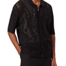 Maglie Uomo Lacoste - Camicia In Maglia Con Coccodrillo - Nero