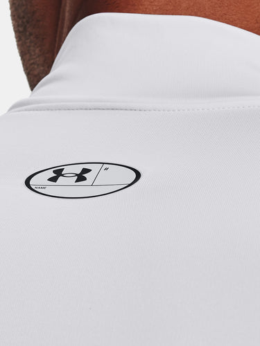 Maglie Uomo Under Armour - Maglia Coldgear® Compression Mock - Bianco