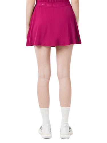 Gonne Donna Lacoste - Gonna Ultra Dry In Pique' Elasticizzato - Fucsia