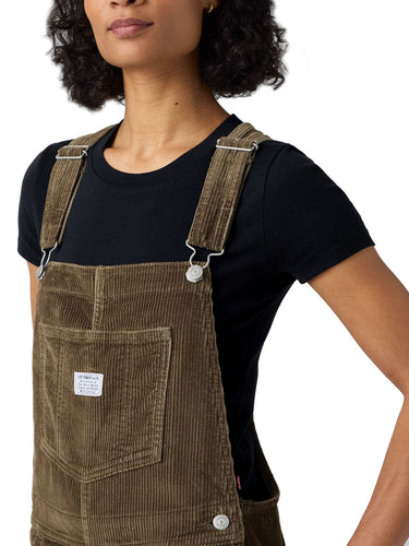 Salopette Donna Levi's - Salopette Canteen Corduroy Baggy Overalls - Marrone