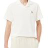 Polo Uomo Lacoste - Polo Classic Fit In Cotone-Lino - Bianco