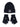 Cappelli e cappellini Ragazzi Unisex Jordan - Metal Jumpman Patch Beanie Set - Nero