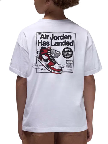 T-shirt Ragazzi Unisex Jordan - T-Shirt "Air Jordan Has Landed" - Bianco