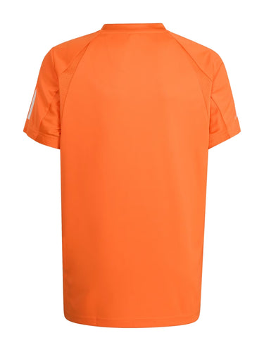 Magliette Ragazzi Unisex Adidas - T-Shirt Da Tennis Club - 3 Stripes Junior - Arancione