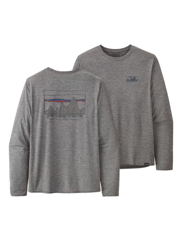Maglie a manica lunga Uomo Patagonia - M's Long Sleeve Daily Graphic Shirt - Grigio