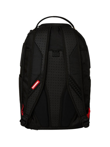 Zaini Casual Unisex Sprayground - Zaino Dlxr Con Zip Stampata Shark - Nero