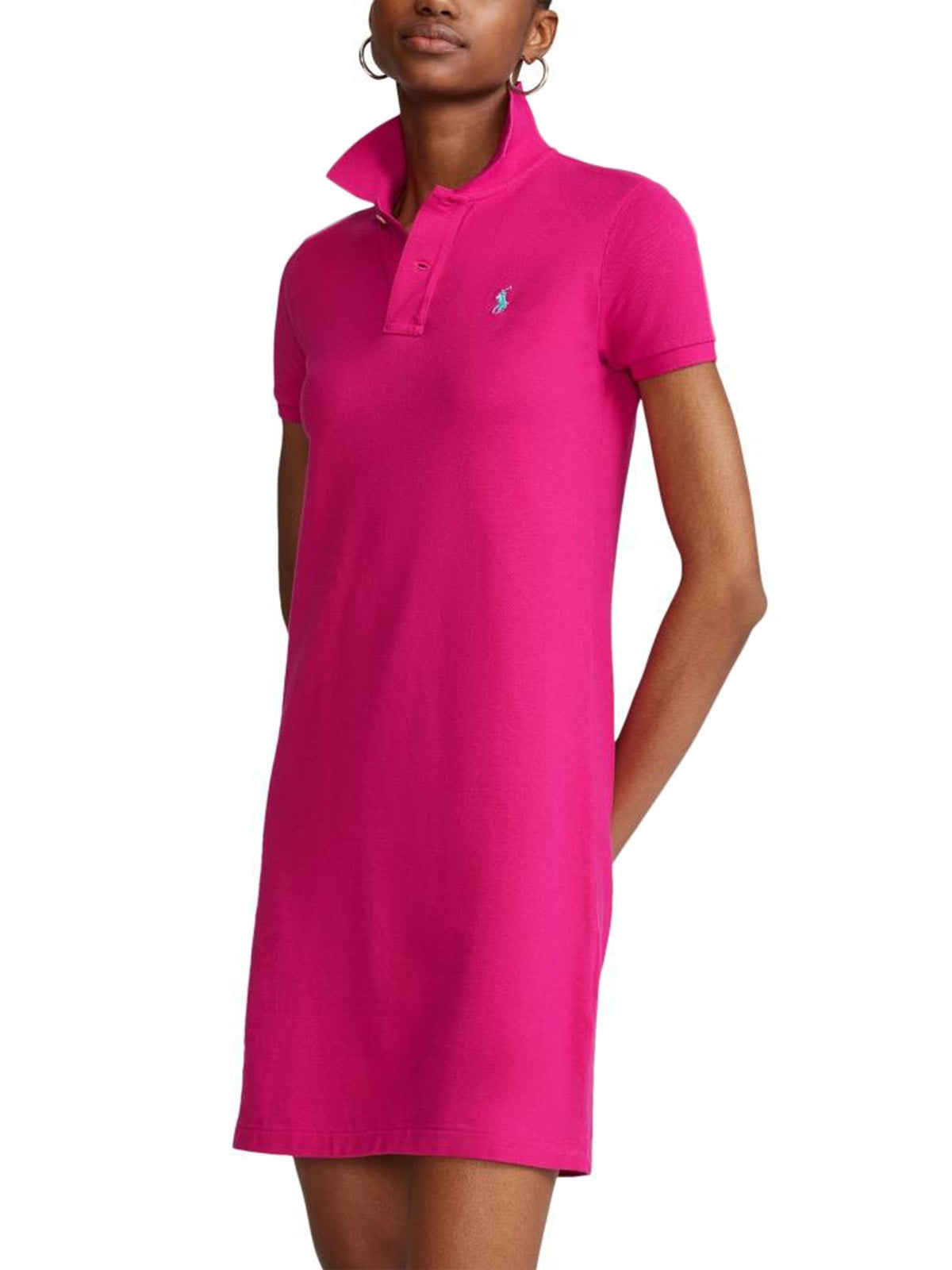 Vestiti casual Donna Ralph Lauren - Abito Polo In Piqué Di Cotone - Rosa