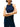 Canotte e top Donna Tommy Hilfiger - Canotta Slim A Coste - Blu