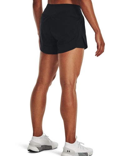 Pantaloncini Donna Under Armour - Shorts Ua Flex Woven 2-In-1 - Nero