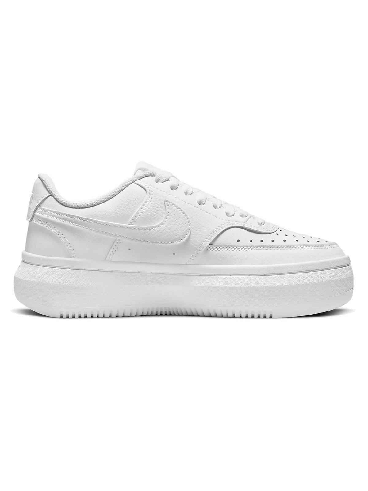 Sneaker Donna Nike - Court Vision Alta Leather - Bianco
