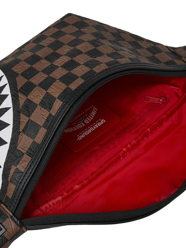 Marsupi alla moda - Uomo Unisex Sprayground - Marsupio Check 2 Emboss Savvy - Marrone