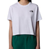 T-shirt Donna The North Face - W's Simple Dome Cropped Slim Tee - Bianco