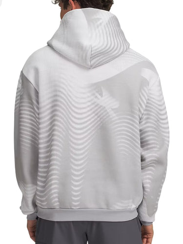 Felpe con cappuccio Uomo Under Armour - Felpa Ua Icon Fleece Printed - Grigio