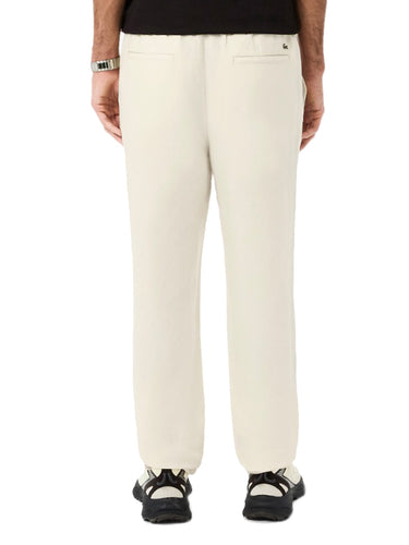 Pantaloni Uomo Lacoste - Pantaloni Chino Regular Fit In Lino - Avorio
