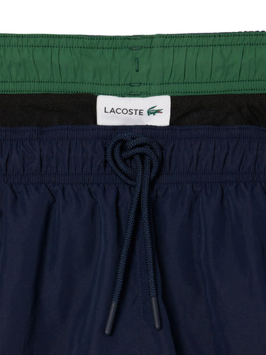 Pantaloncini e calzoncini Uomo Lacoste - Pantaloncini Da Bagno Monocromatici Media Lunghezz - Blu