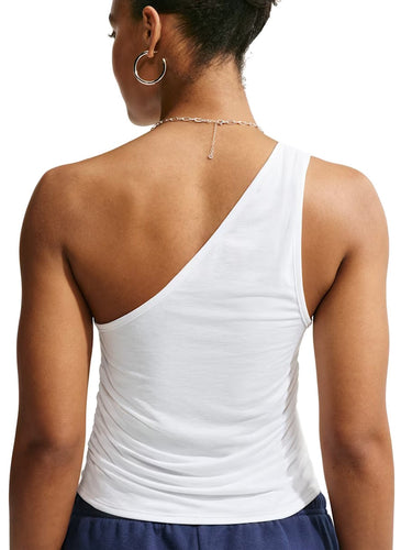 Canotte e top Donna Nike - Canotta One Shoulder Tank - Bianco