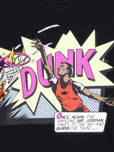 T-shirt Ragazzo Jordan - Jdb Air Jordan Comics Dunk Ss - Nero