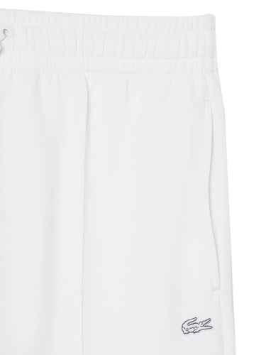 Pantaloni Donna Lacoste - Pantaloni Della Tuta In Jersey Wide Fit - Bianco