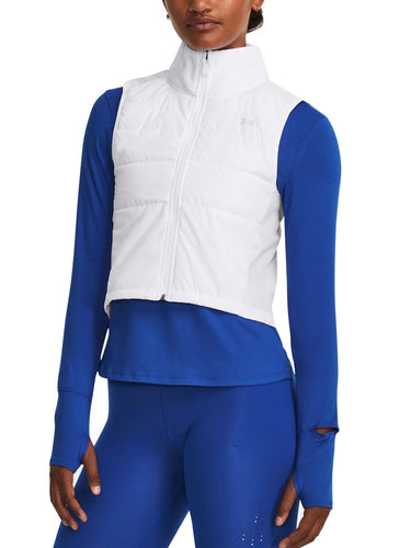 Gilet Donna Under Armour - Smanicato Ua Storm Session Run - Bianco