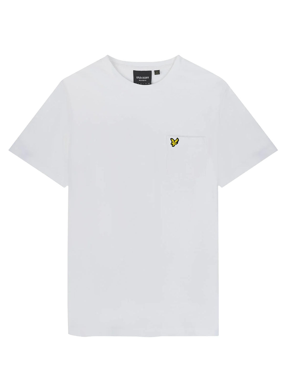 T-shirt Uomo Lyle & Scott - Plain Pique Pocket T-Shirt - Bianco