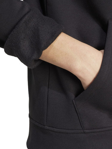 Felpe con cappuccio Uomo Adidas - Felpa Trefoil Essential Full Zip - Nero