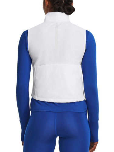 Gilet Donna Under Armour - Smanicato Ua Storm Session Run - Bianco