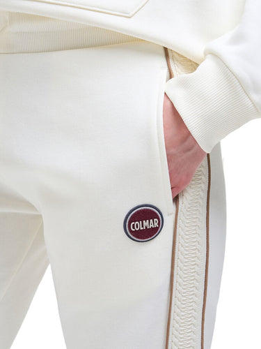 Pantaloni Donna Colmar - Joggers Con Motivo A Treccia - Avorio