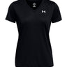 T-shirt Donna Under Armour - Maglia A Maniche Corte Ua Tech™ V-Neck - Nero