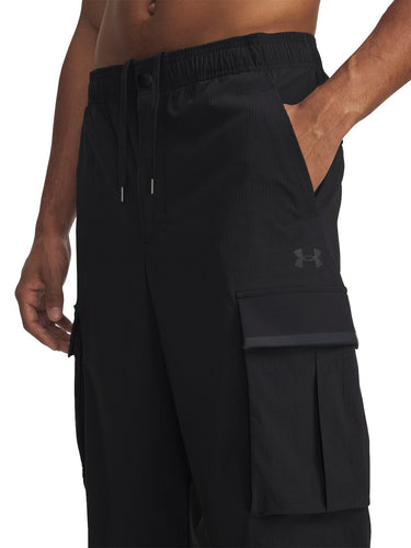 Pantaloni Uomo Under Armour - Pantaloni Cargo Unstoppable Woven - Nero