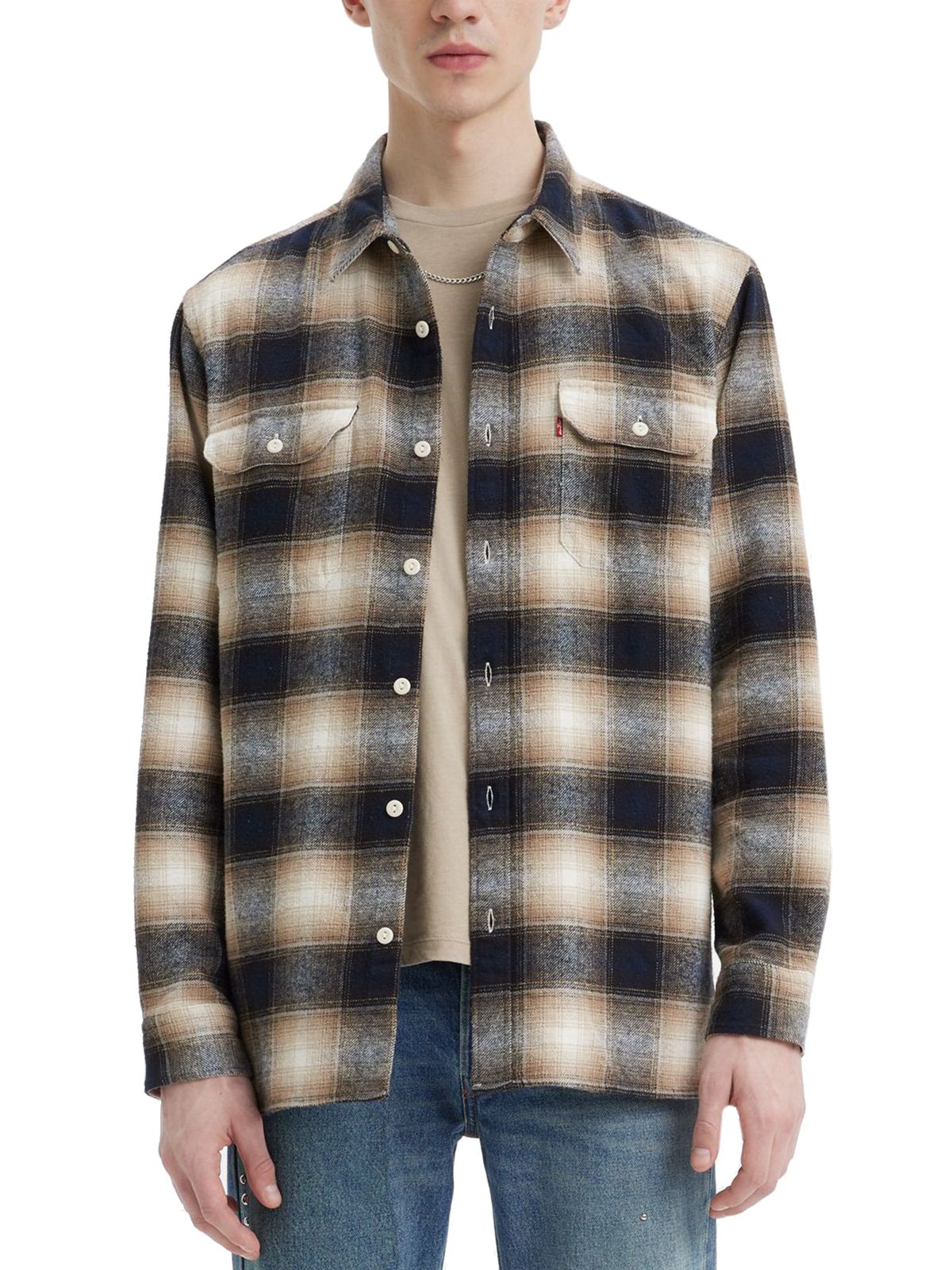 Camicie casual Uomo Levi's - Jackson Worker Shirt - Beige