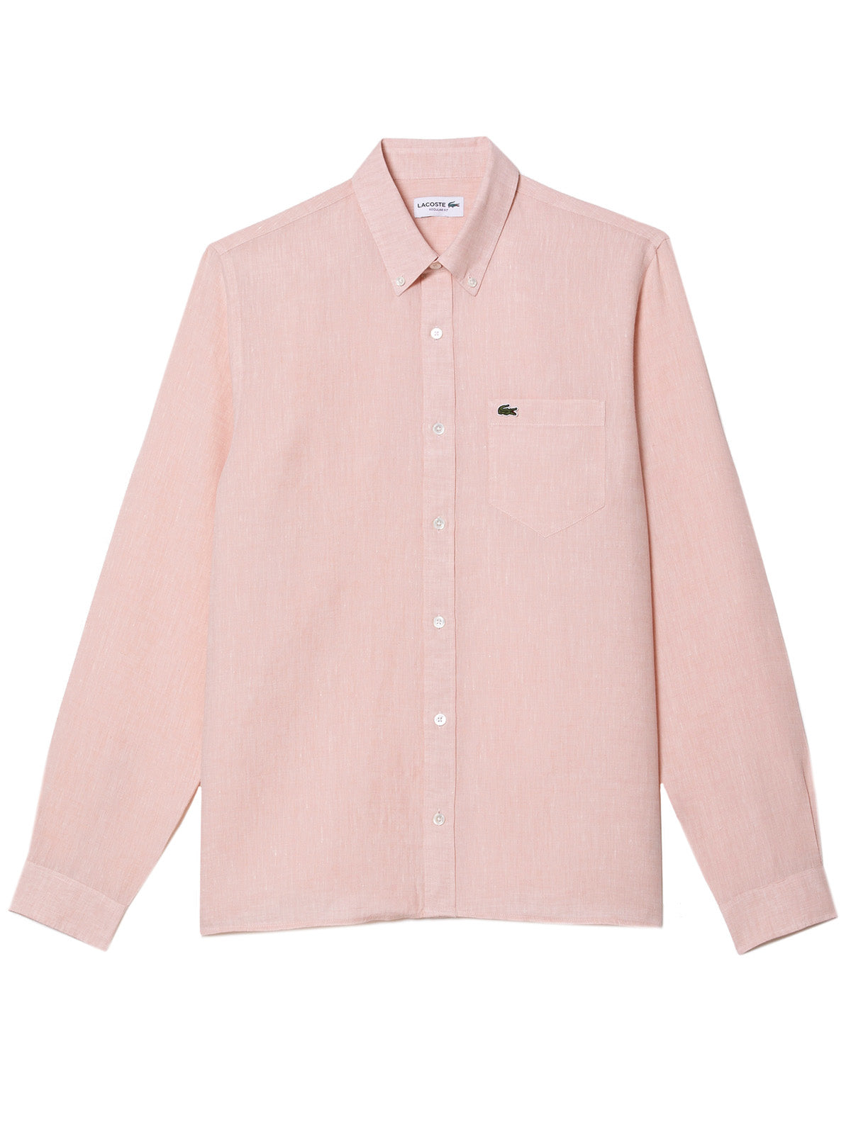 Camicie casual Uomo Lacoste - Camicia Da Uomo Di Lino Lacoste Regular Fit - Rosa
