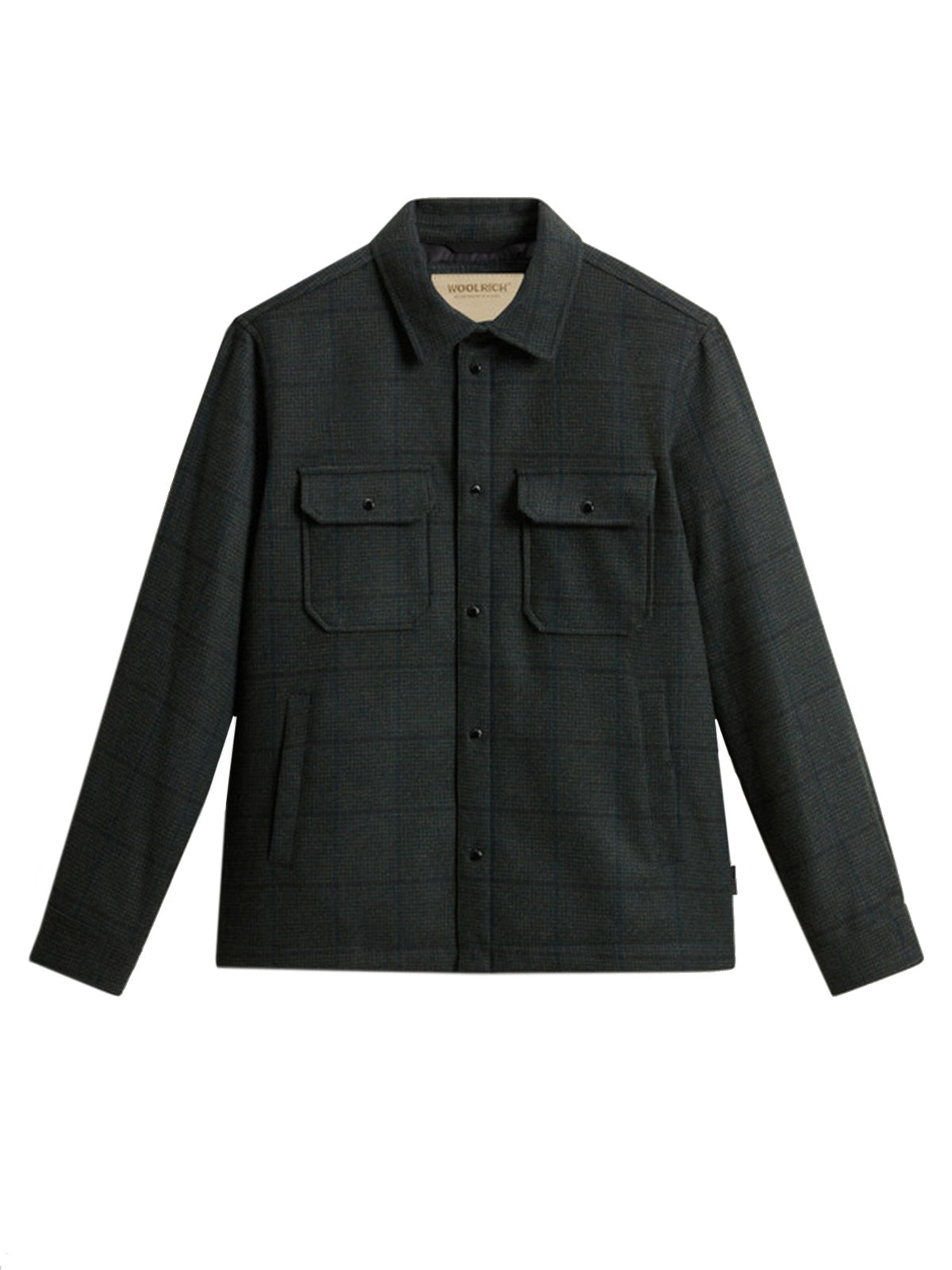 Giacche Uomo Woolrich - Giacca A Camicia Imbottita Alaskan In Misto Lana - Grigio