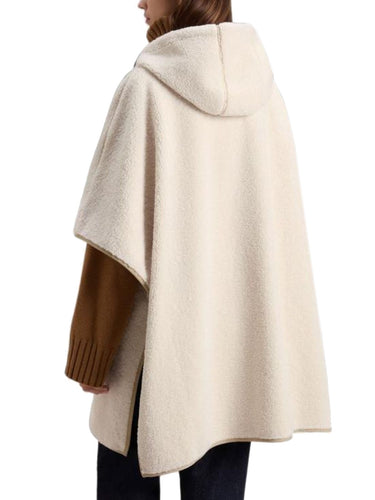 Giacche Donna Woolrich - Giacca Mixed Sherpa Cape - Avorio