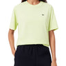 T-shirt Donna Lacoste - T-Shirt Relaxed Fit In Jersey Di Cotone Pima - Verde