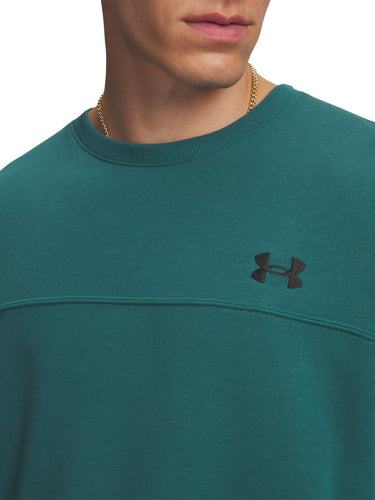 Felpe senza cappuccio Uomo Under Armour - Felpa Girocollo Ua Rival Lightweight - Verde