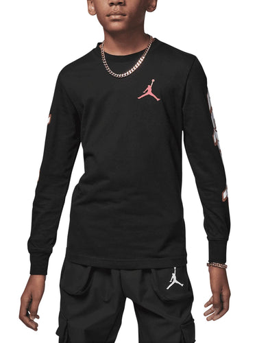 Maglie a manica lunga Ragazzo Jordan - Chicago Motion Maglia A Maniche Lunghe - Nero
