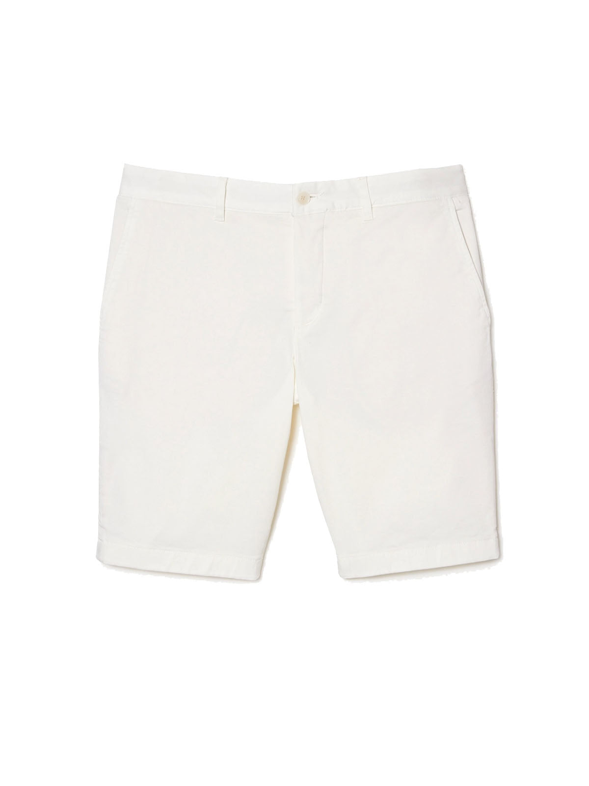 Bermuda Uomo Lacoste - Bermuda Da Uomo Slim Fit In Cotone Stretch - Bianco