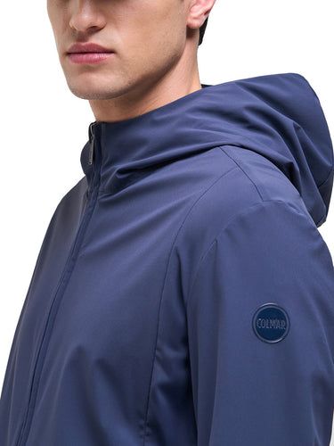 Giacche Uomo Colmar - Giacca Elasticizzata Con Cappuccio - Blu