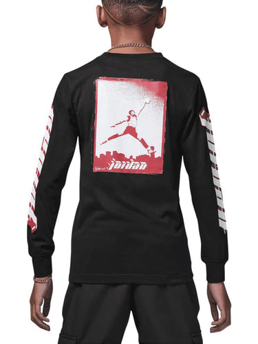 Maglie a manica lunga Ragazzo Jordan - Chicago Motion Maglia A Maniche Lunghe - Nero